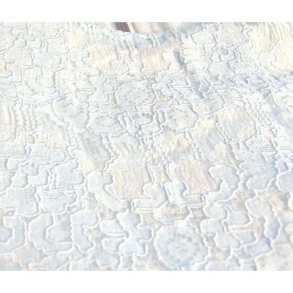 NEW Lark & Ro Womens ICE BLUE SCALLOP LACE Sleeveless 2PC SKIRT TOP Dress SZ 12 - Picture 4 of 8